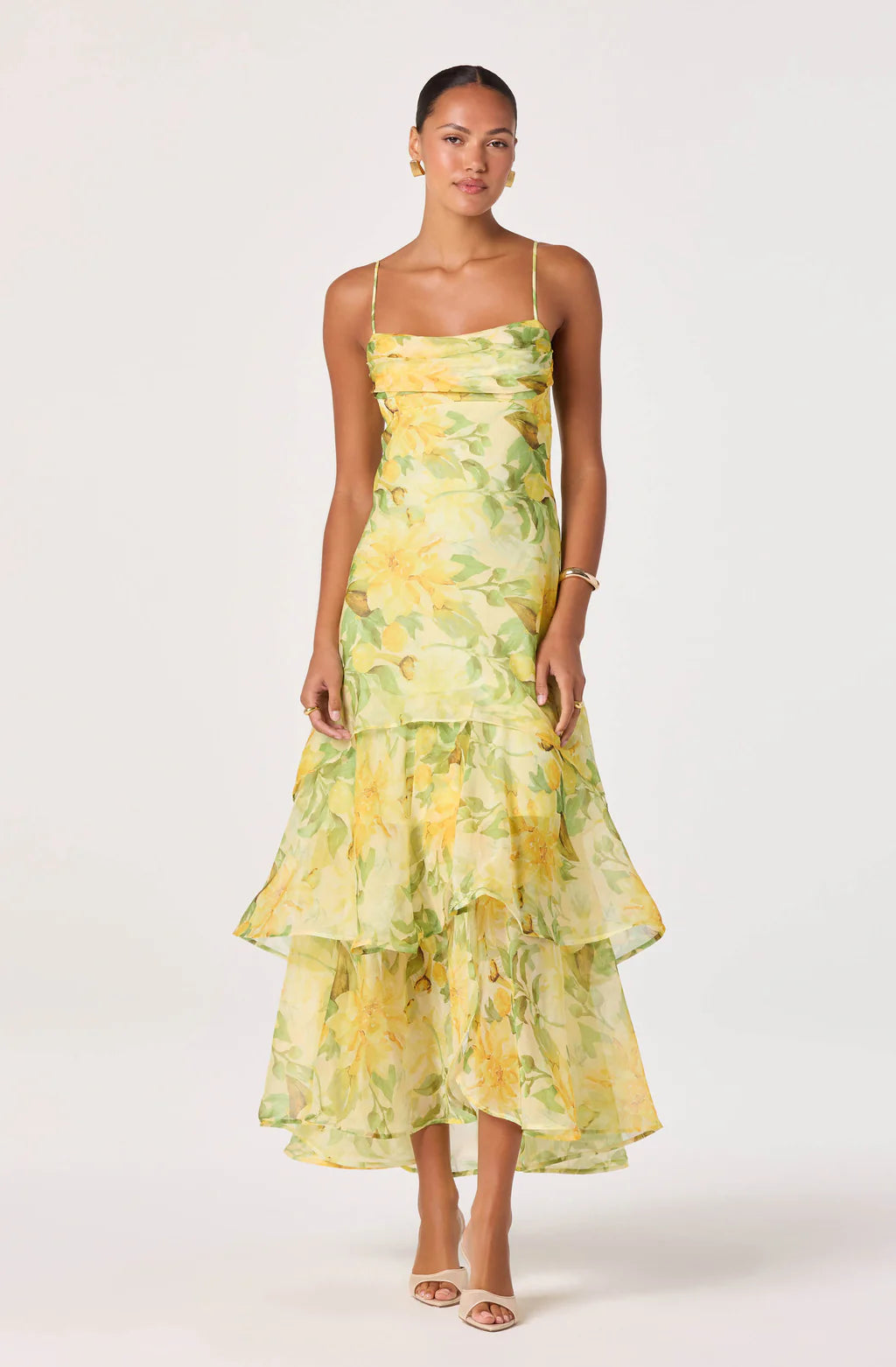 drop waist tiered maxi dress Plus Size - Festi Drop Waist Maxi Dress