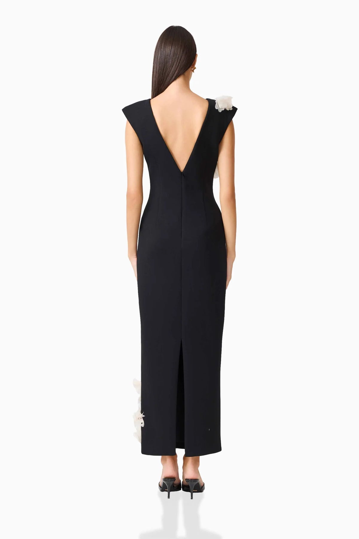 Martina Applique Gown in Black