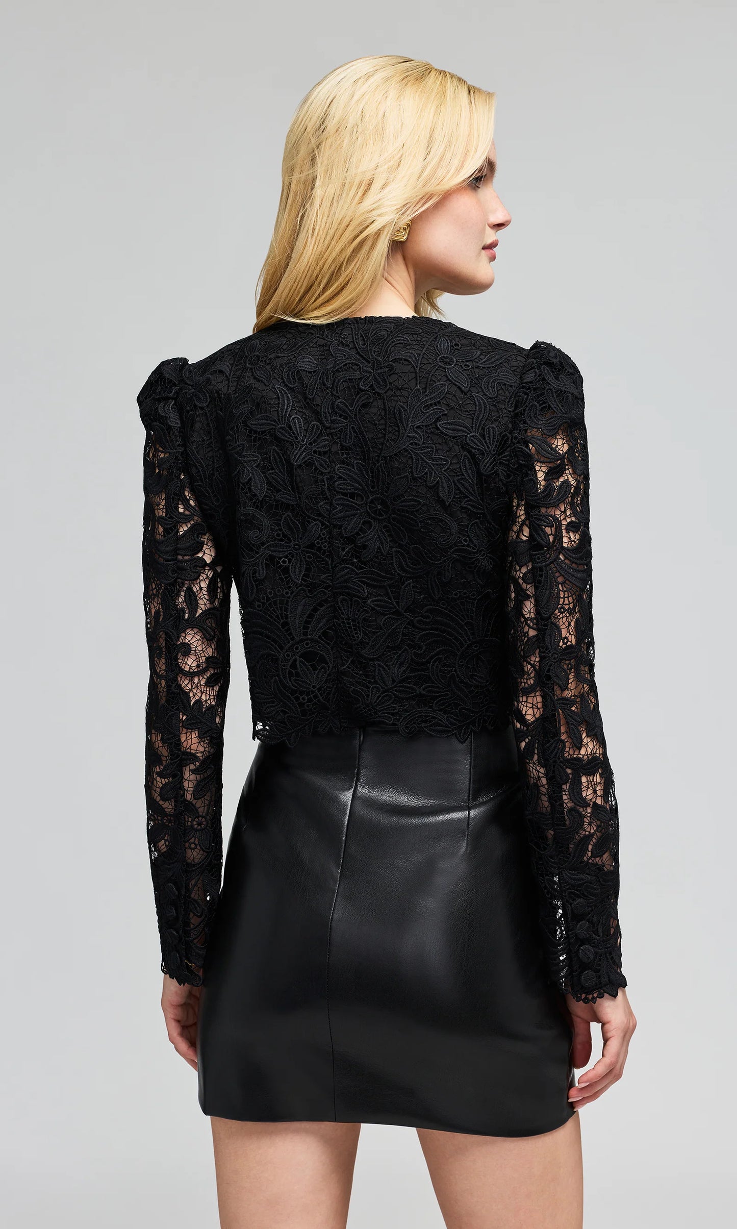 Baila Metallic Guipure Lace Jacket