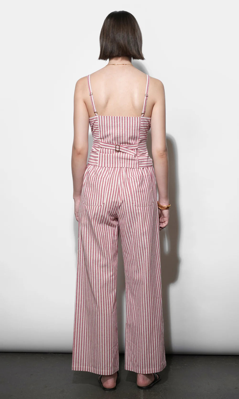 HELLEN STRIPE PULL UP DRAWSTRING PANT