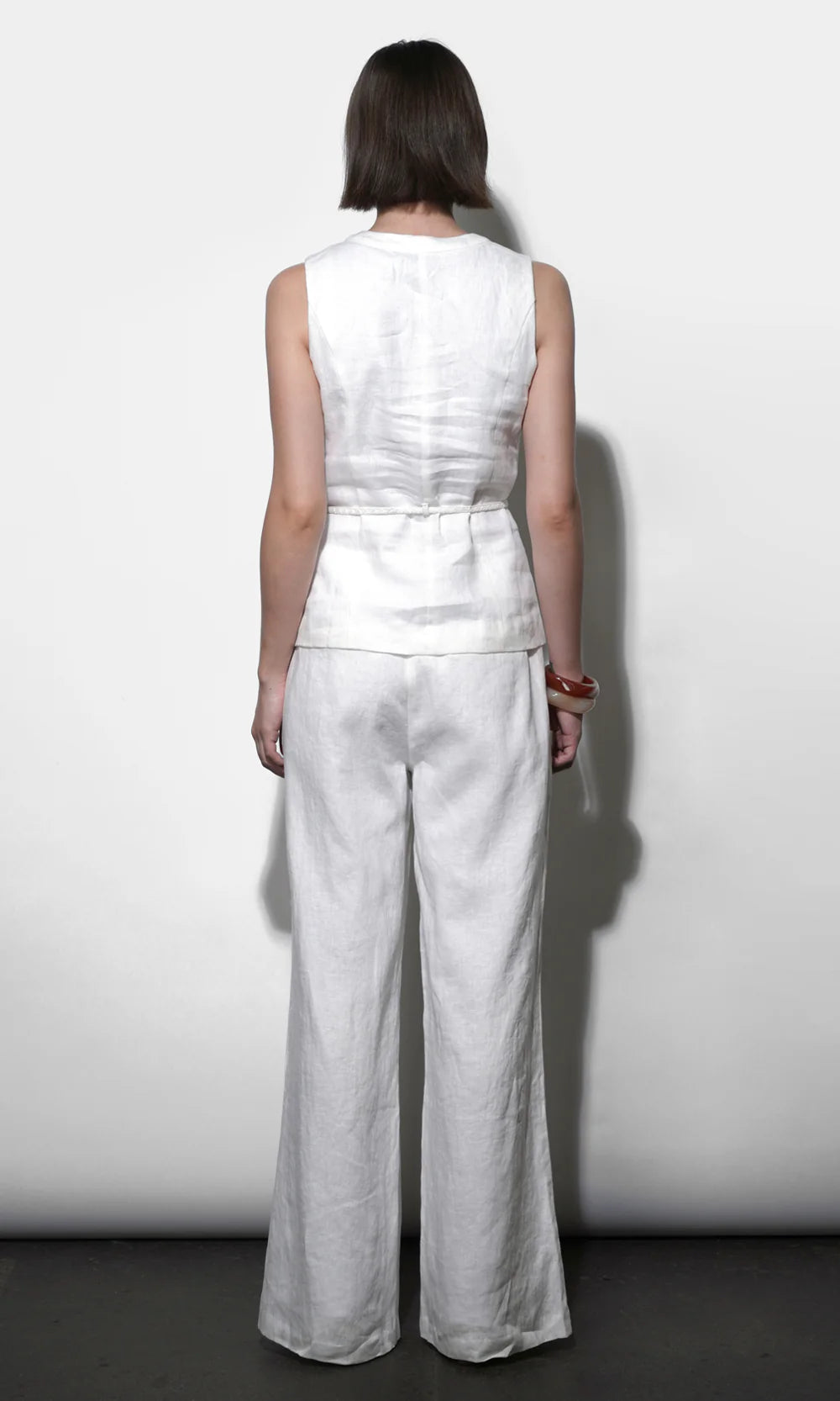 SAVANNAH WIDE LEG LINEN PANT