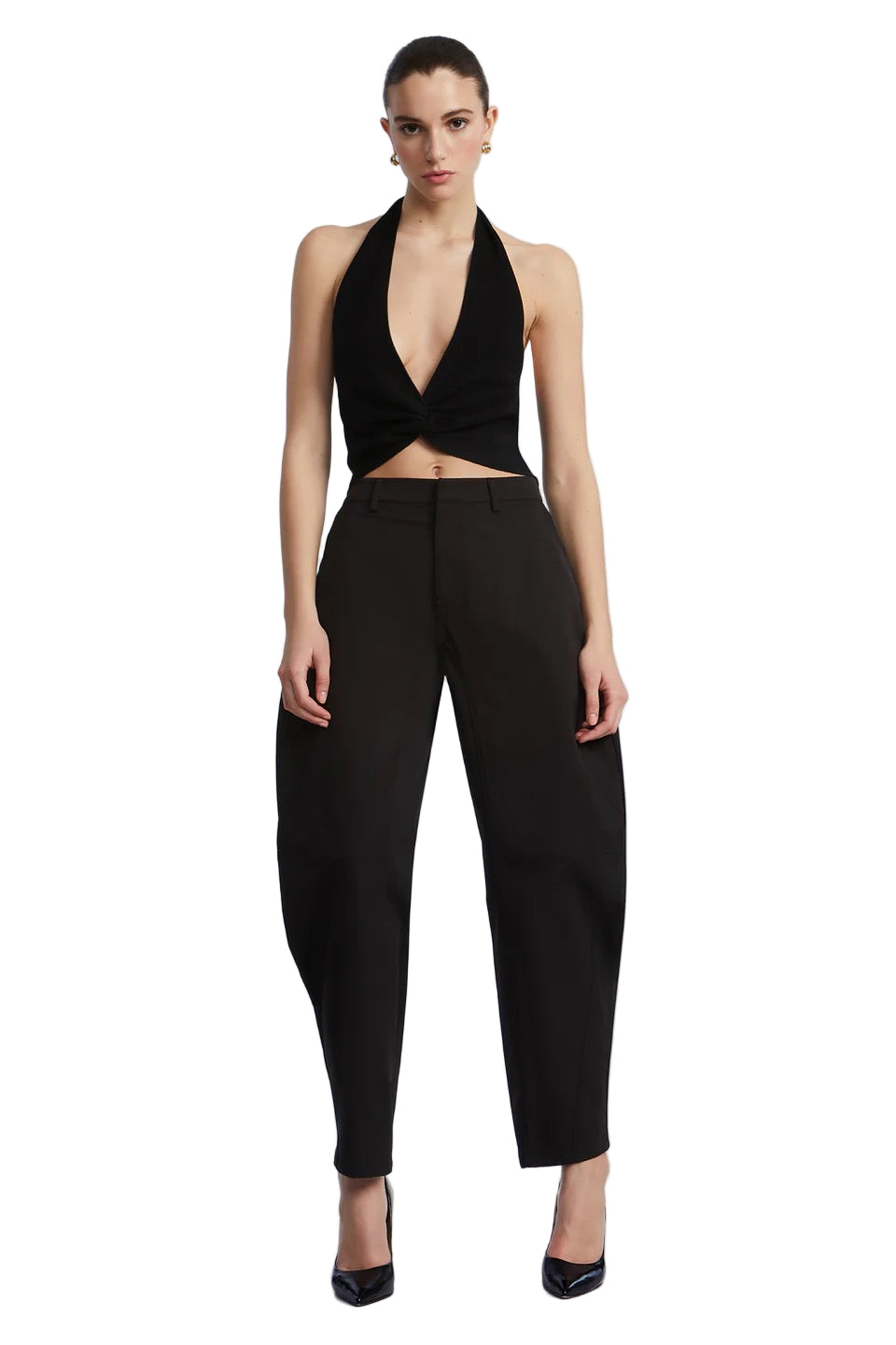TAFFETA TWILL PUDDLE PANTS