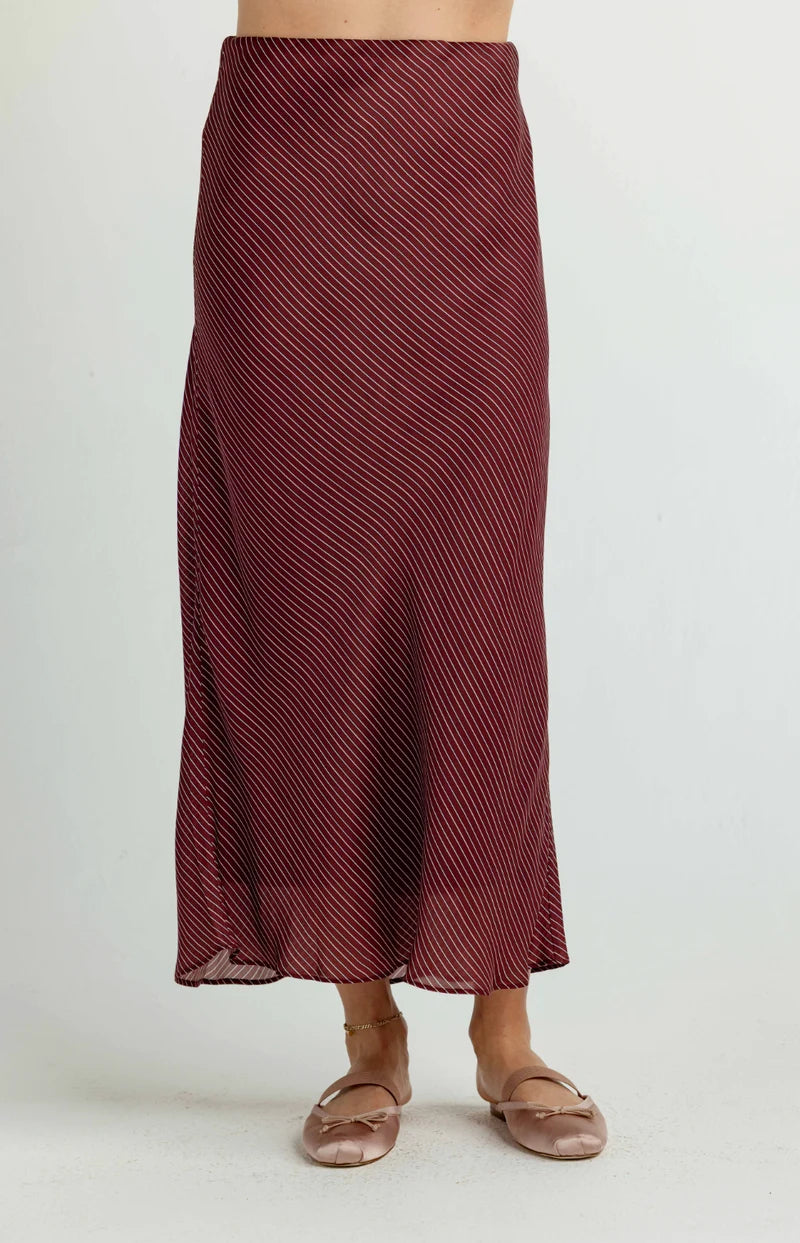 Brownstone Stripe Lillie Skirt