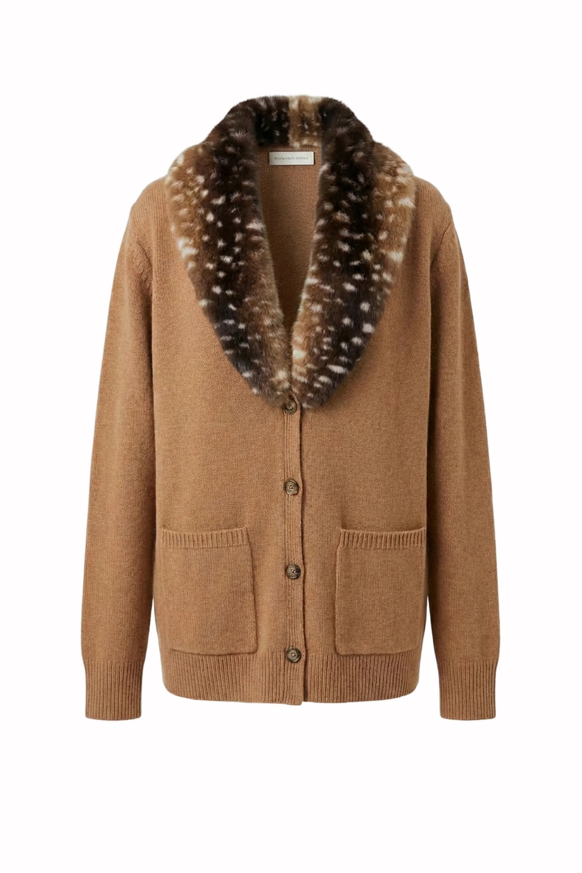 Coastal Fur Neck Cardigan