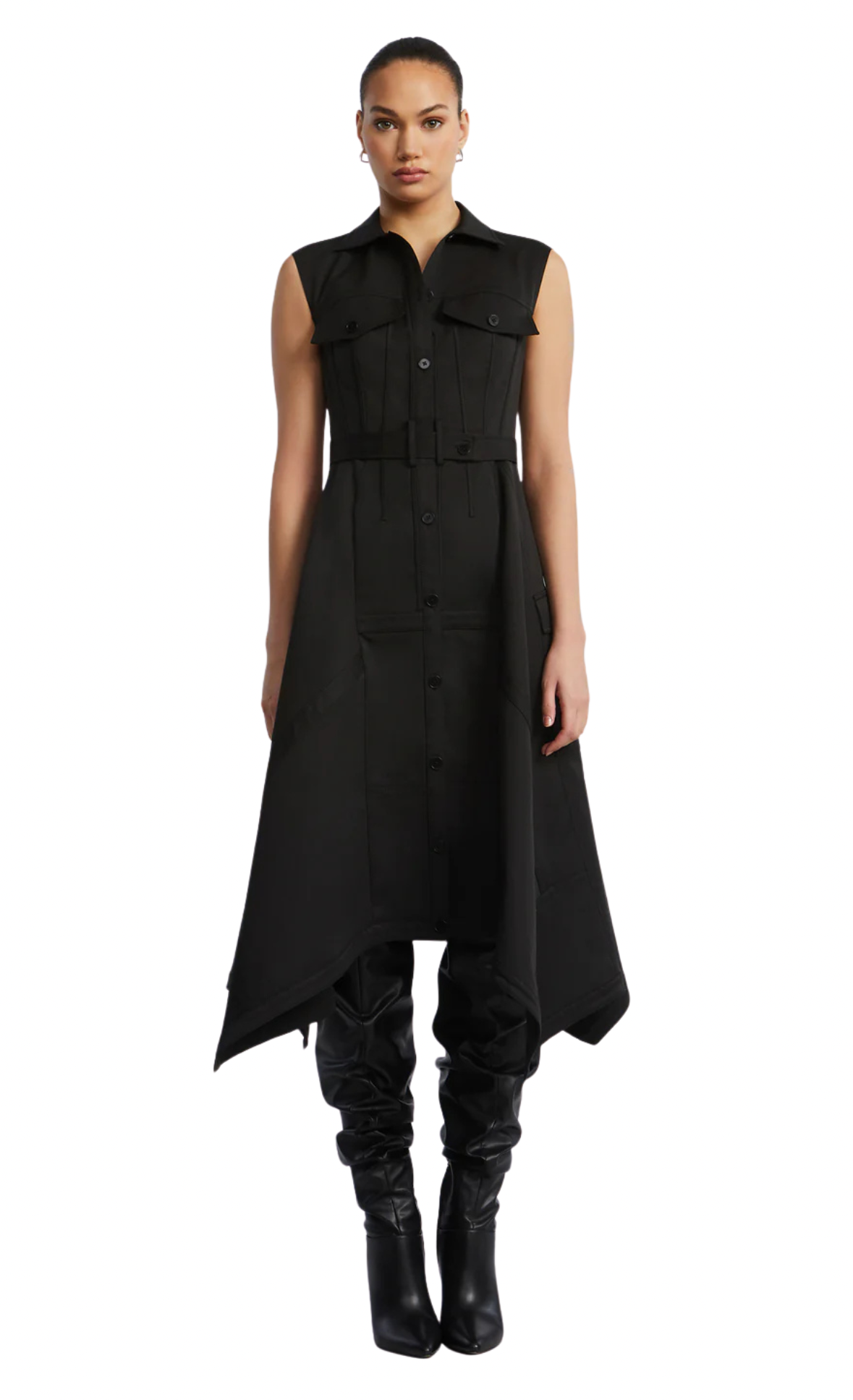 TAFFETA TWILL DRESS