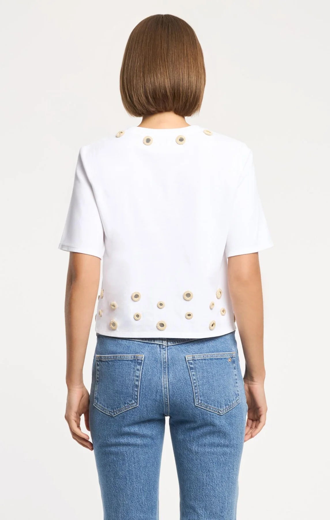 CROCHET MIRRORS BESSY TEE