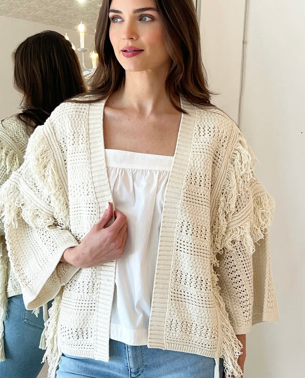 FRINGE CARDIGAN *