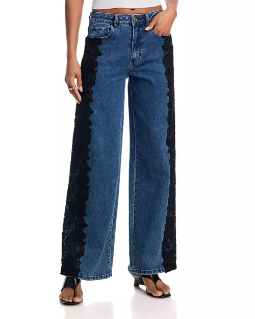 Lace Combo Jeans