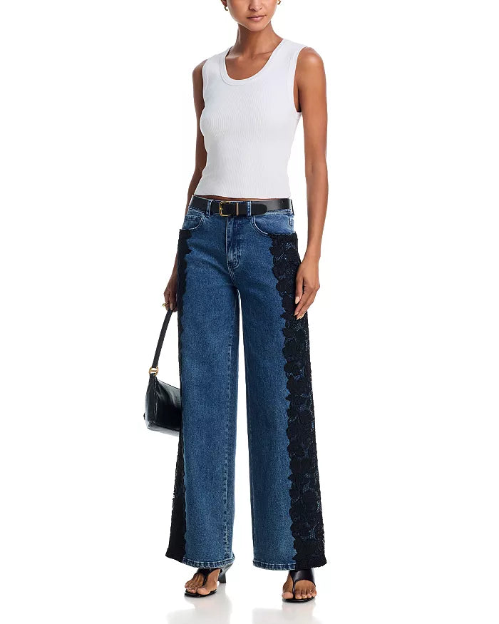 Lace Combo Jeans
