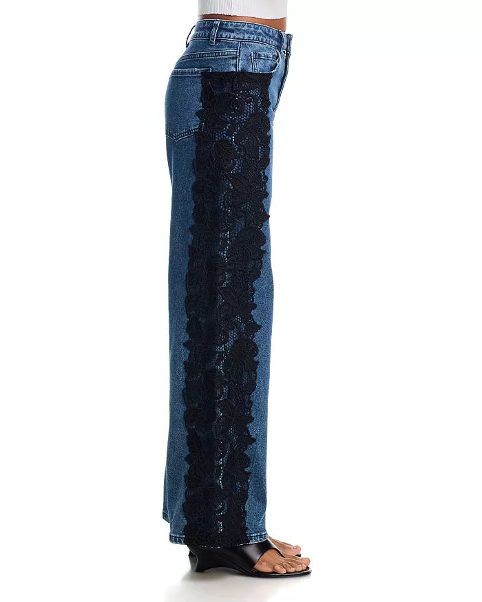 Lace Combo Jeans