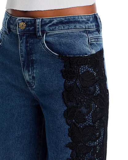 Lace Combo Jeans