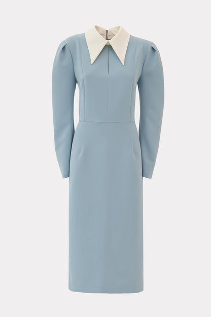 Light Blue Formal Midi Dress
