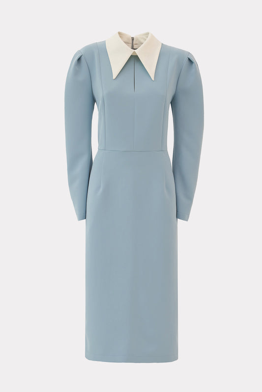 Light Blue Formal Midi Dress