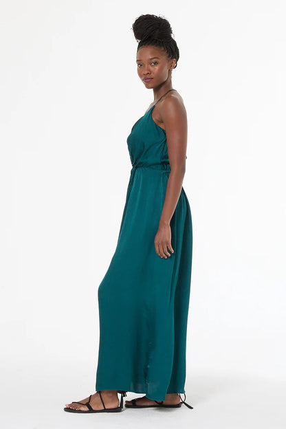 SHAYNA HAMMERED SATIN DRESS