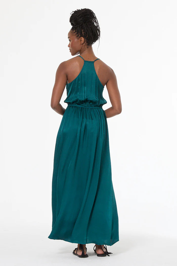 SHAYNA HAMMERED SATIN DRESS
