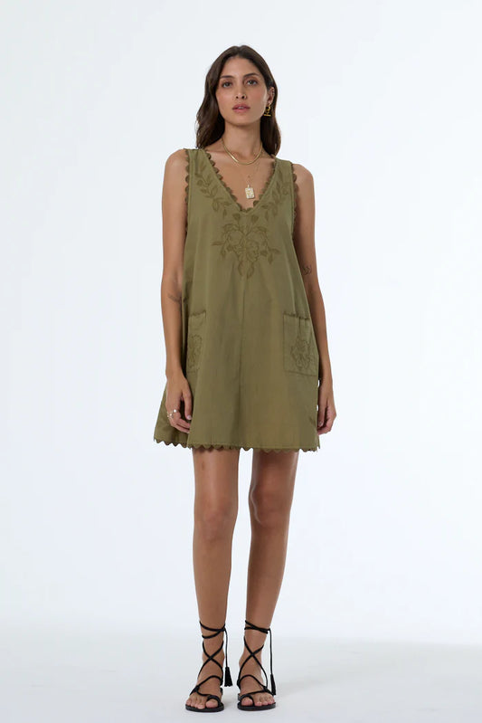 Kiona Mini Cotton Swing Dress