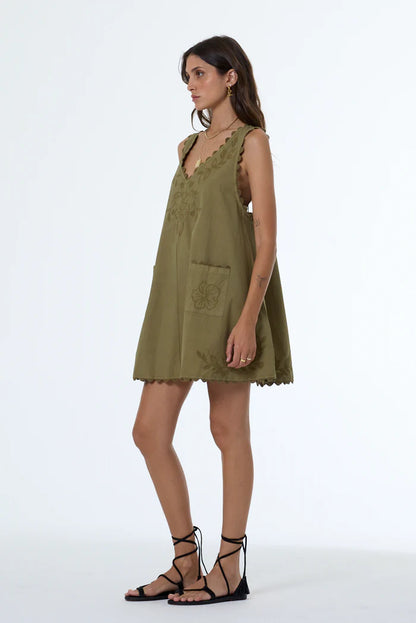 Kiona Mini Cotton Swing Dress