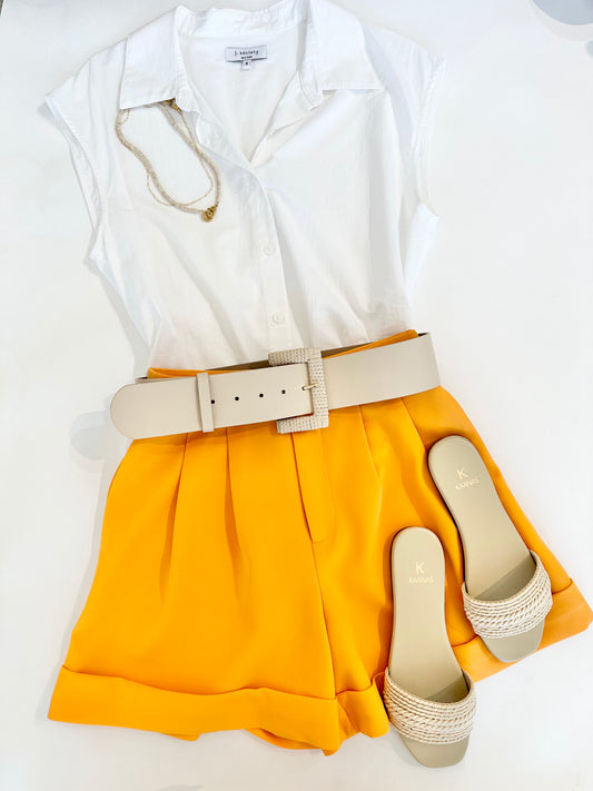 PINTUCK SHORTS ~