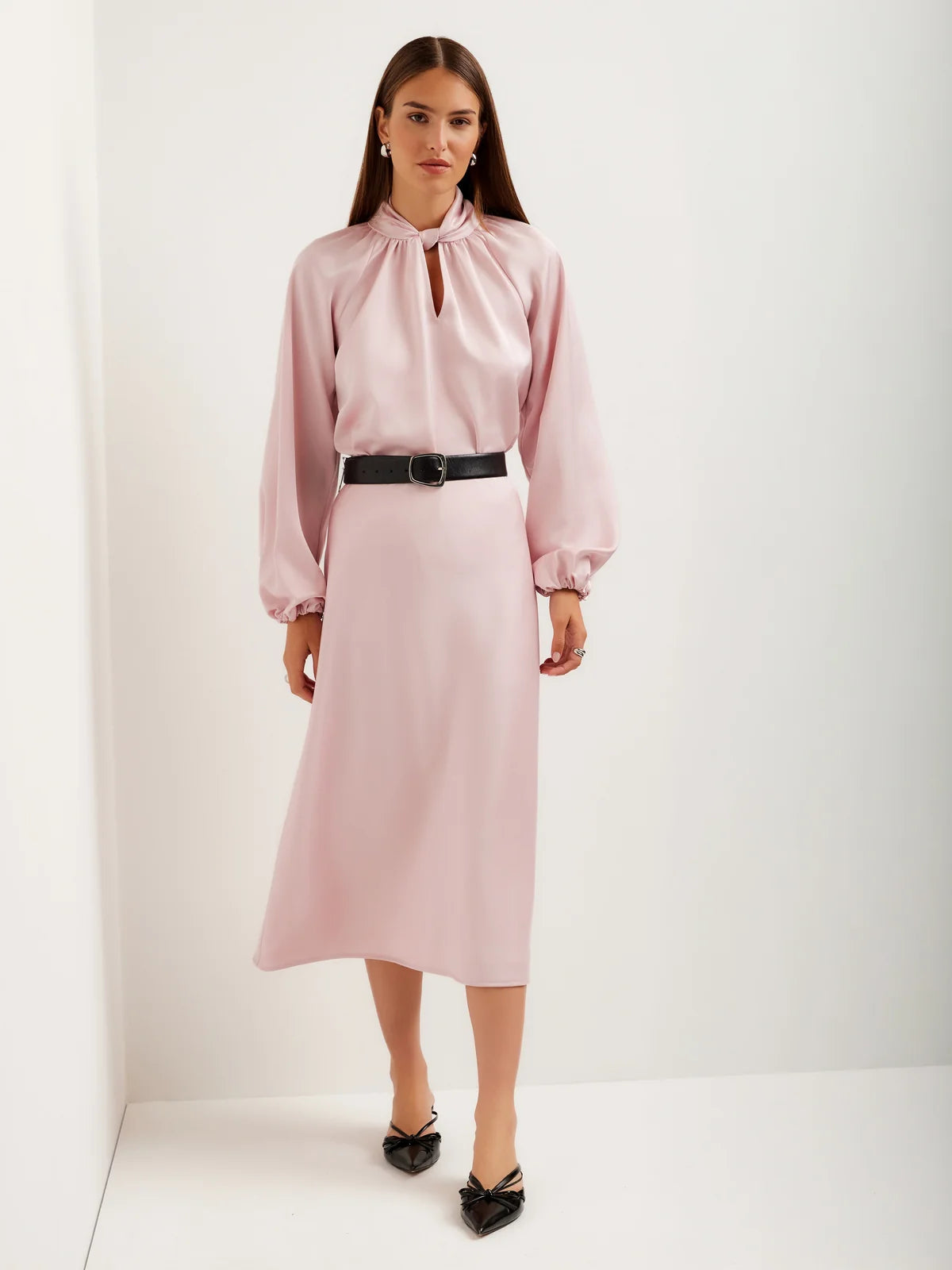 Eva Bias Ankle Skirt