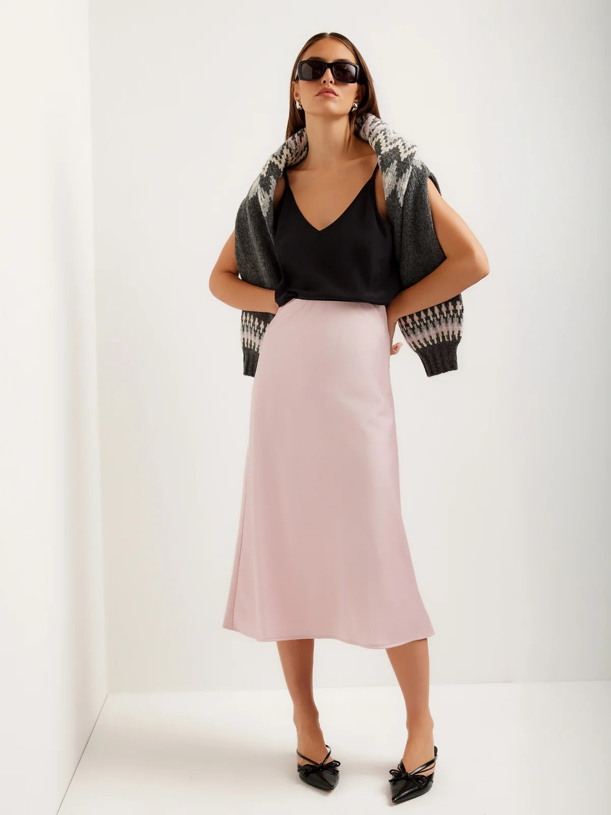 Eva Bias Ankle Skirt