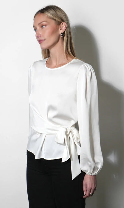 Lola Long Sleeve Side Tie Blouse