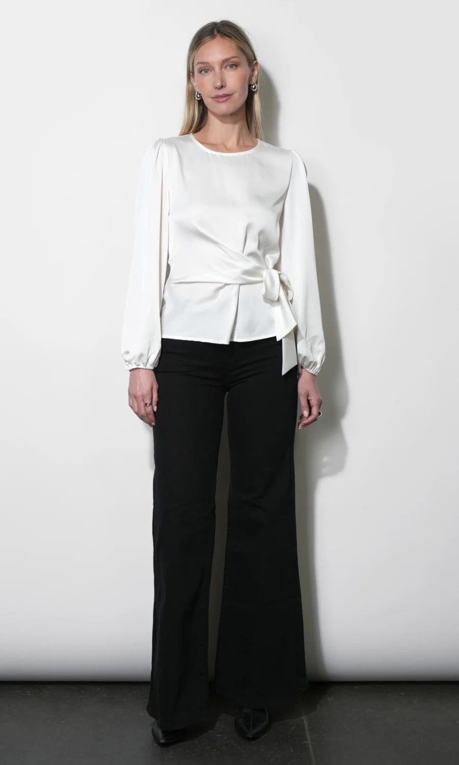 Lola Long Sleeve Side Tie Blouse