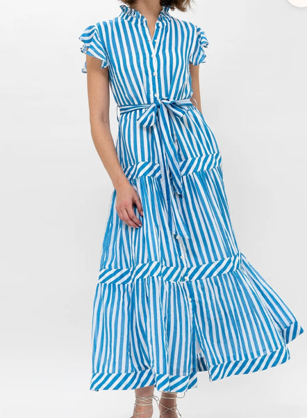 RUFFLE BUTTON MAXI