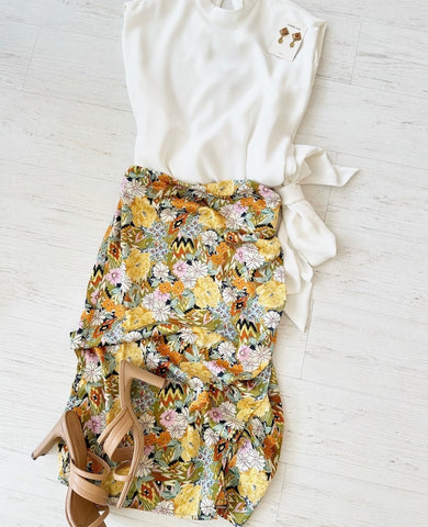 WILDFLOWER MIDI SKIRT