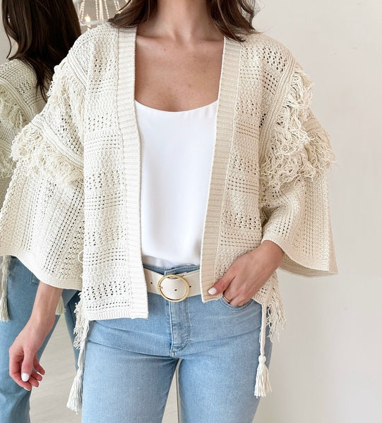 FRINGE CARDIGAN