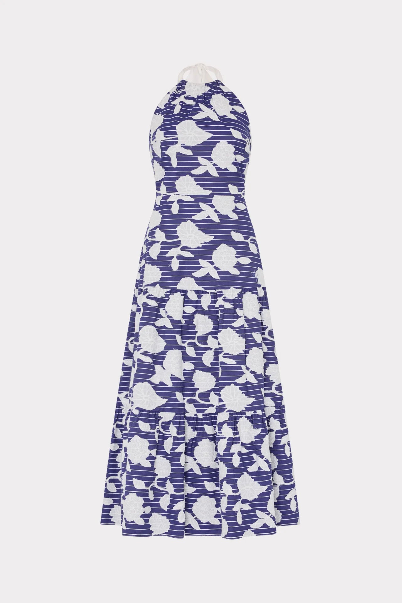 HAYDEN FLORAL EMBROIDERED MIDI DRESS