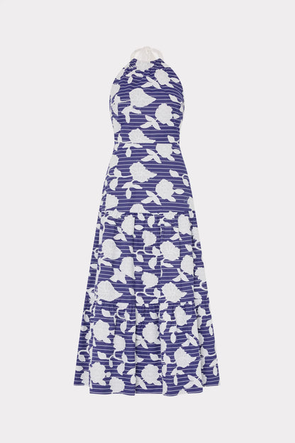 HAYDEN FLORAL EMBROIDERED MIDI DRESS