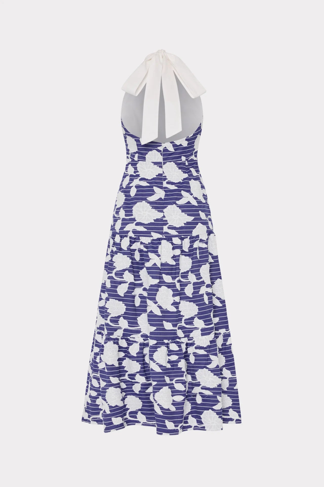 HAYDEN FLORAL EMBROIDERED MIDI DRESS