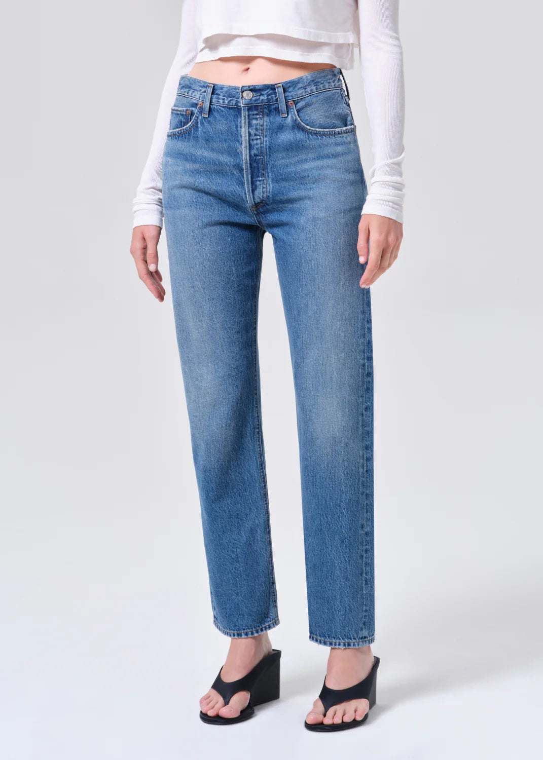 90's Pinch Waist High Rise Straight