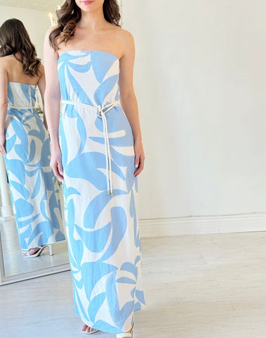 SURREAL STRAPLESS DRESS