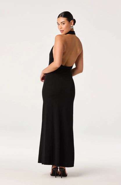 Lacy Halter Maxi Dress