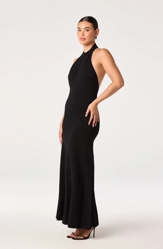 Lacy Halter Maxi Dress