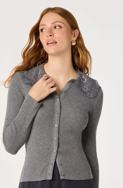 Sonya Lace Collar Cardigan