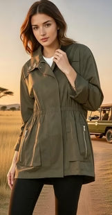 Anna Rain Jacket Olive