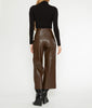 CROP LEATHER PANT
