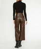 CROP LEATHER PANT