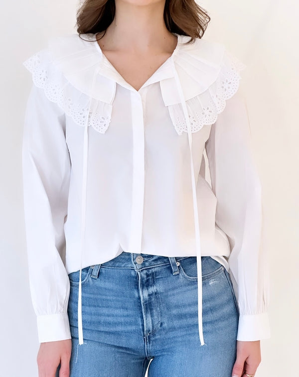 EYELET BLOUSE