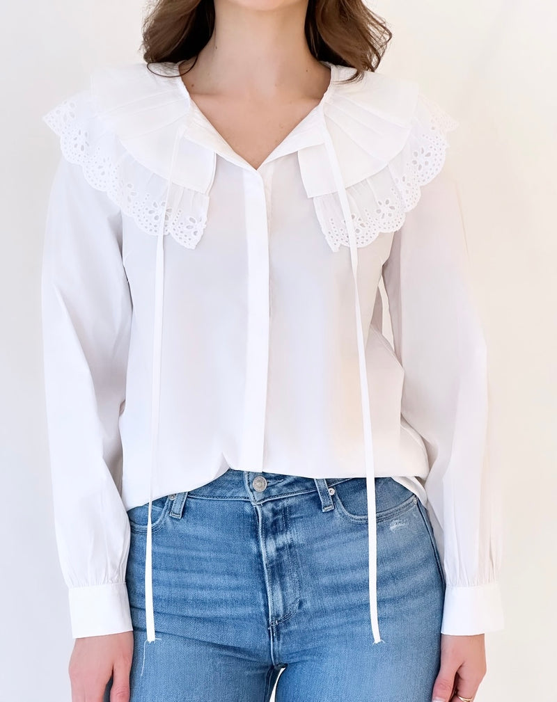 EYELET BLOUSE