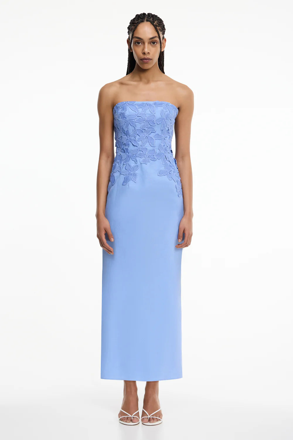 IDETTE STRAPLESS MIDI DRESS