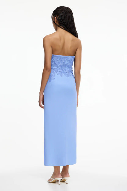 IDETTE STRAPLESS MIDI DRESS