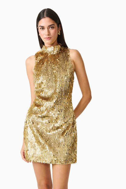 Mercelline Embellished Mini Dress