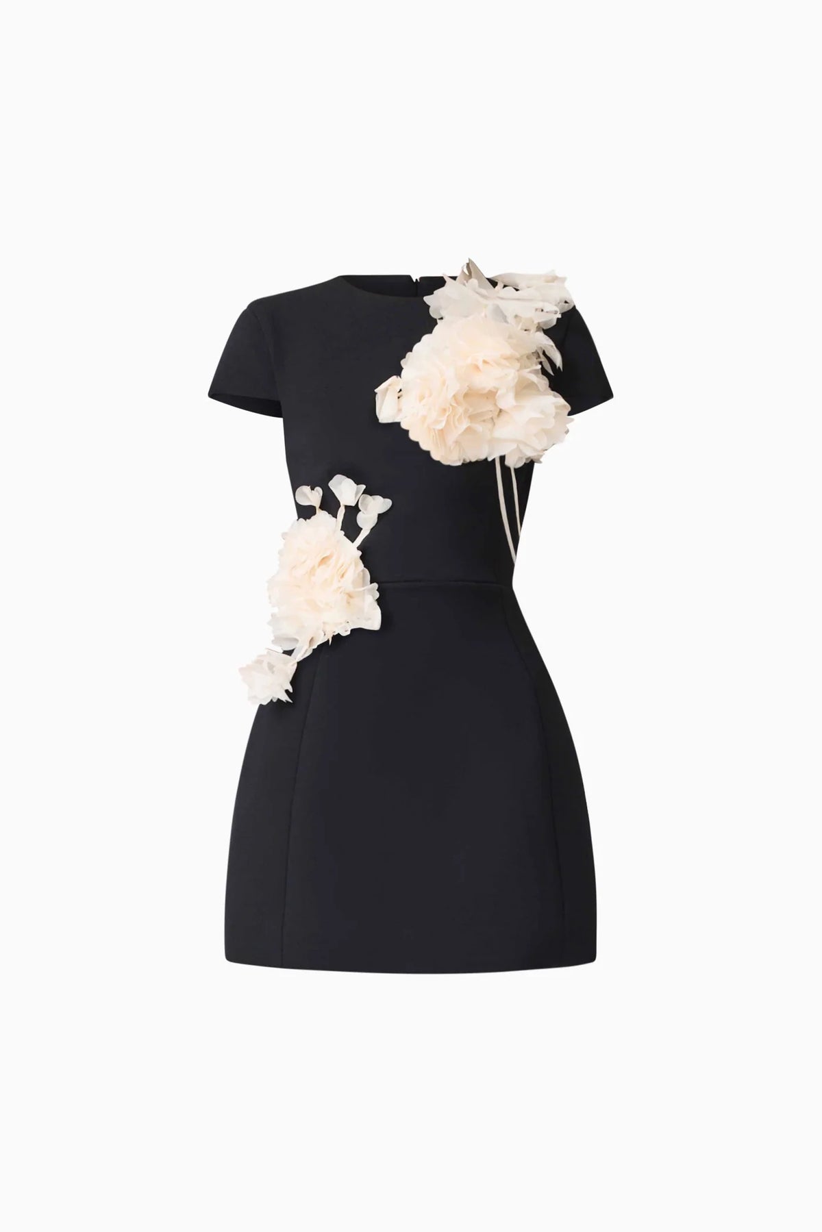 Martina Applique Mini Dress in Black
