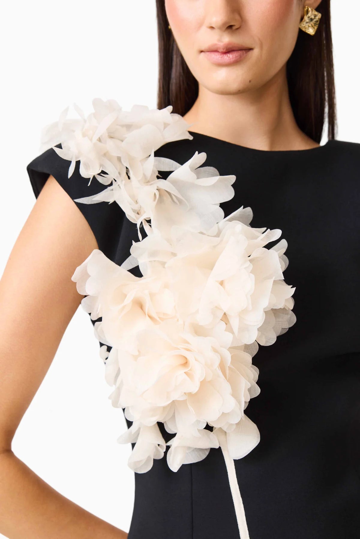 Martina Applique Gown in Black