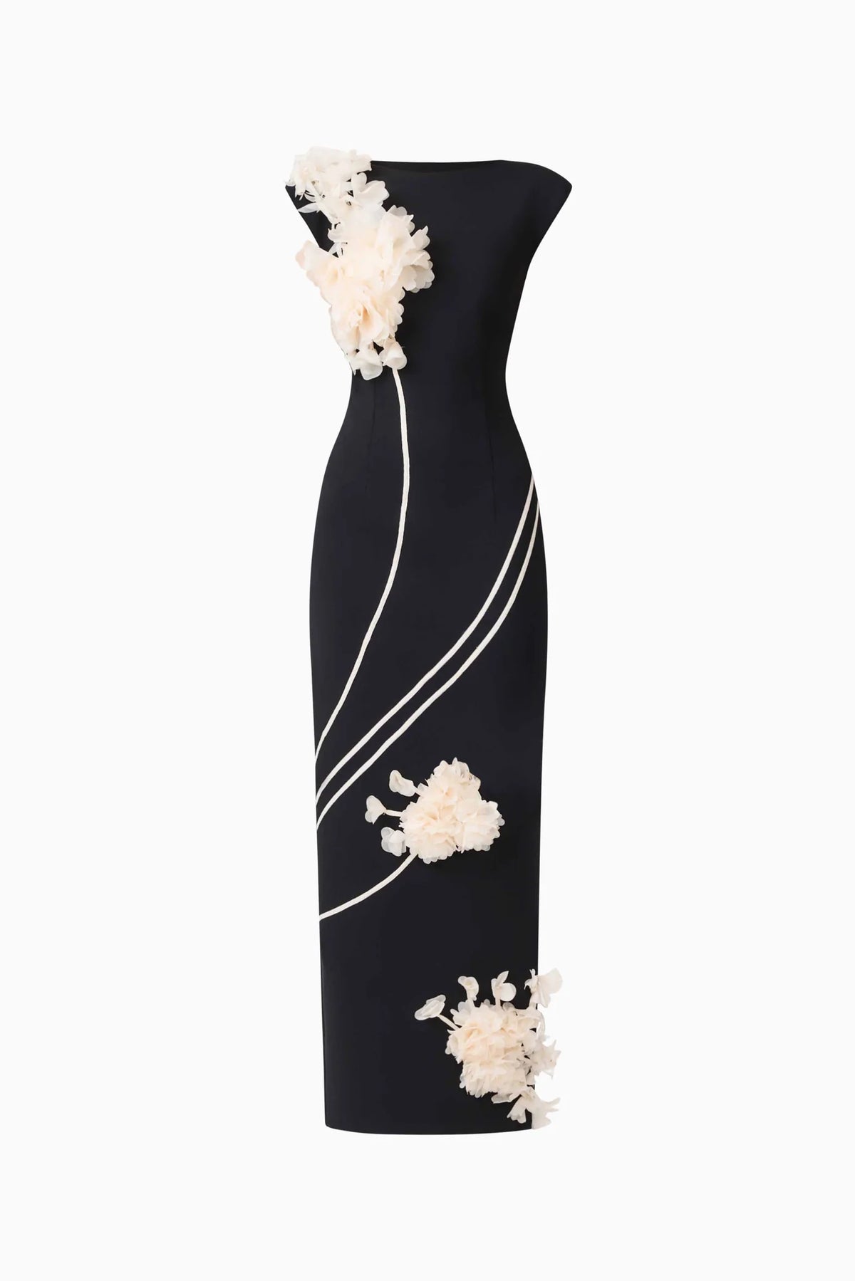 Martina Applique Gown in Black