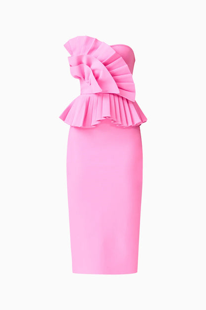 Orelia Pleated Midi Dress