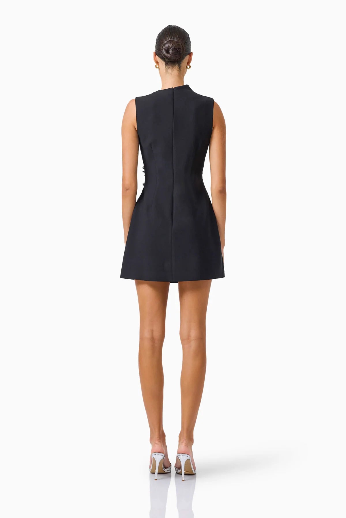 Zinelle A-Line Mini Dress in Black